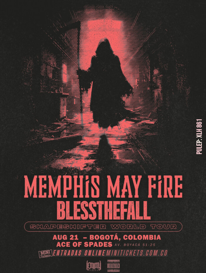MEMPHIS MAY FIRE Y  BLESSTHEFALL EN BOGOTA 