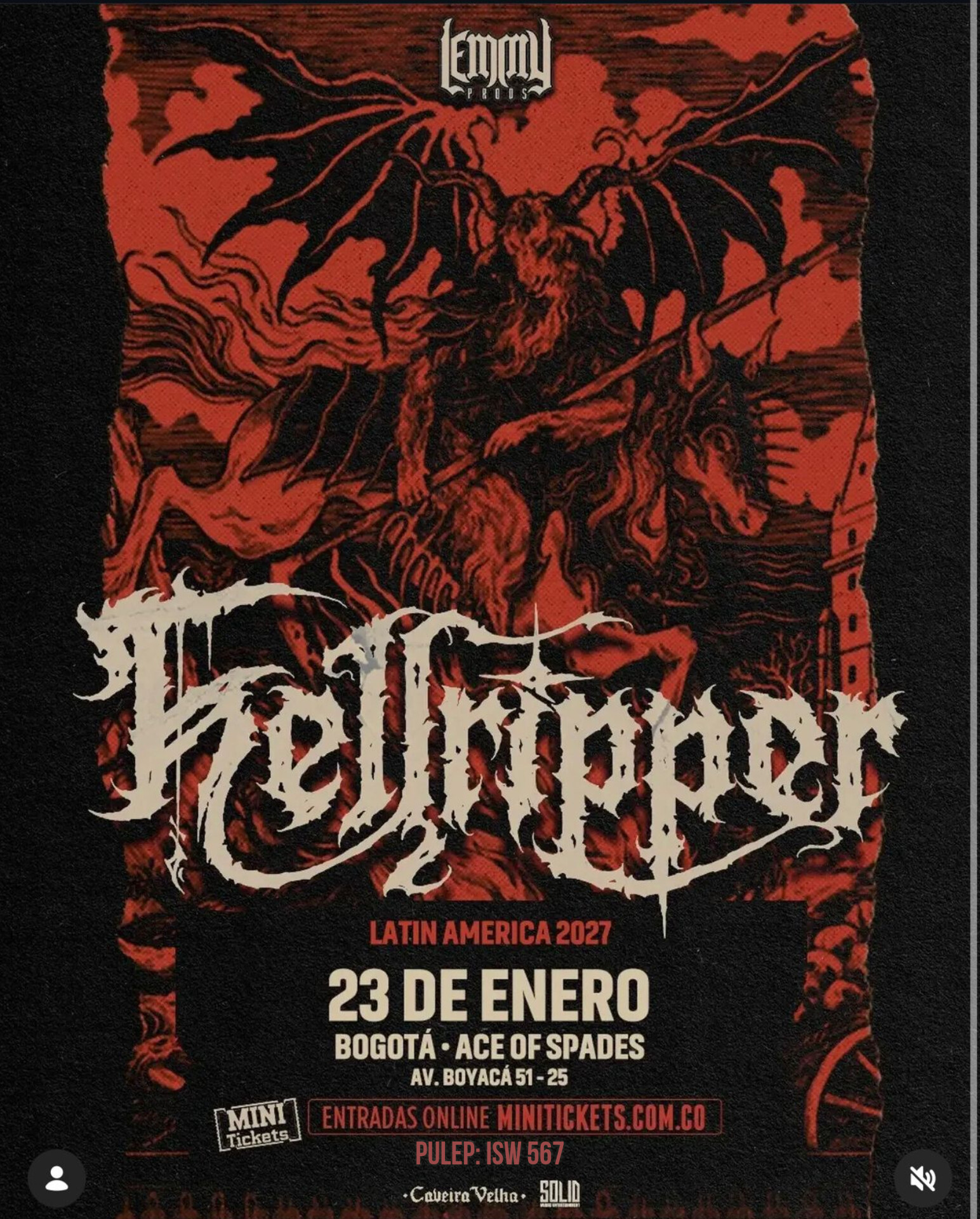 Hellripper en Bogotá 