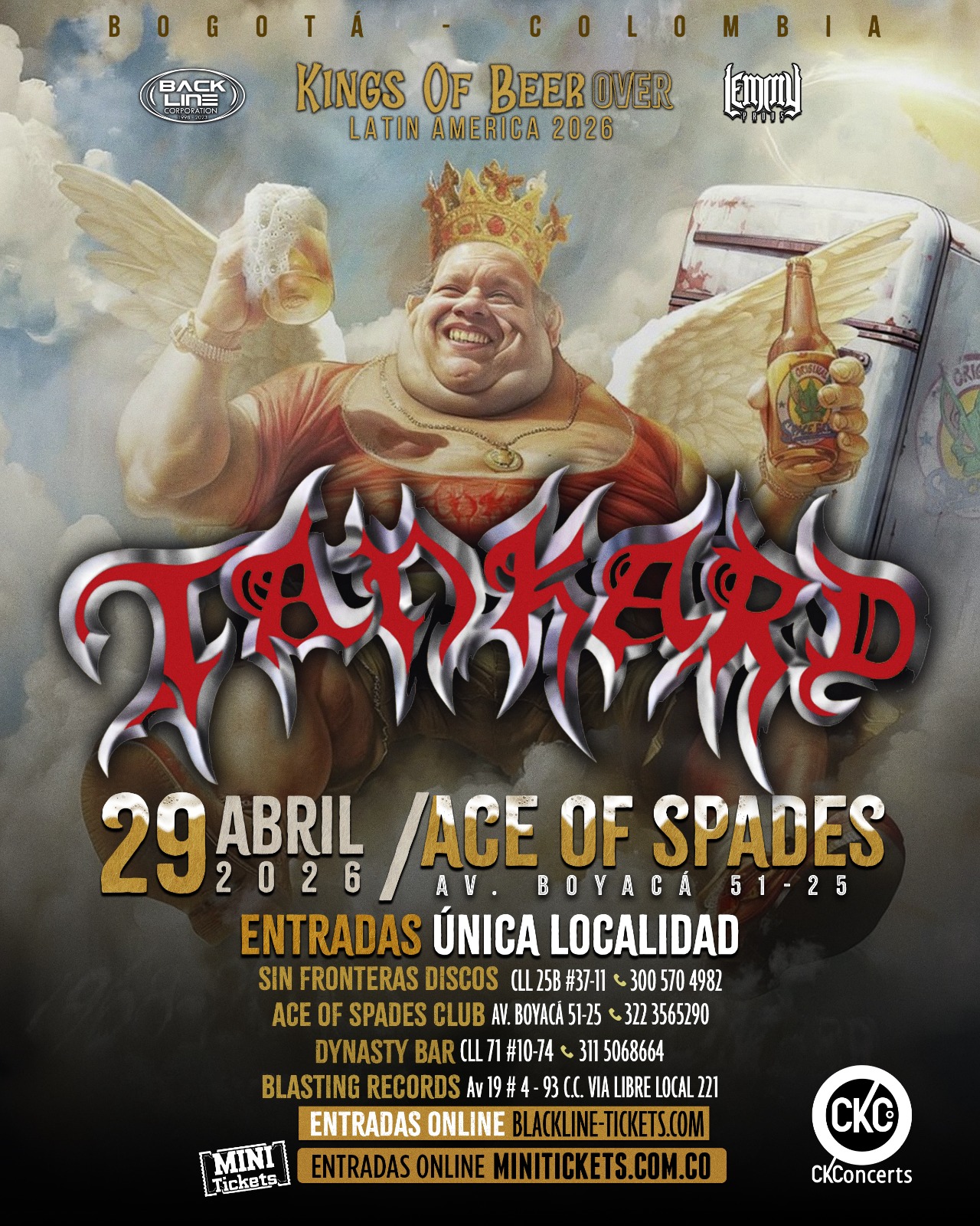 TANKARD EN BOGOTA 