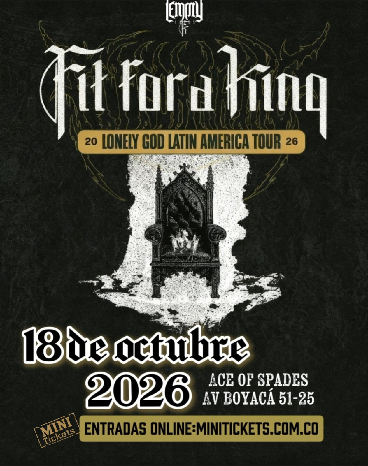 Fit For A King en Bogotá